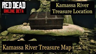 Kamassa River Treasure Location  Red Dead Online  RDR2  Red Dead Redemption 2  Money Gold [upl. by Starla]