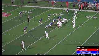 High School Football  Leander Lions at Georgetown Eagles  1072022 [upl. by Fonville]