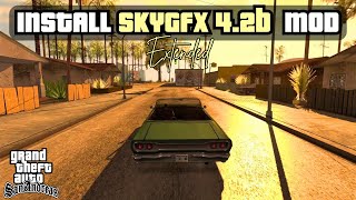 How to install SkyGfx 42b Extended Mod in GTA San Andreas  Stochastic Shader for GTA San Andreas [upl. by Hy]