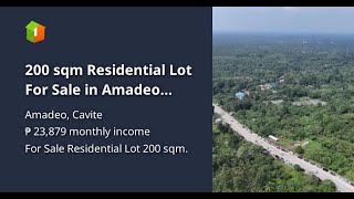 200 sqm Residential Lot For Sale in Amadeo Cavite [upl. by Melamed]