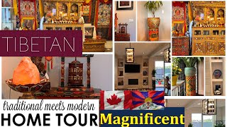 Magnificent Tibetan House Tour 😱 tibetan interiordesign tibetanvlog tibetanvlogger beautiful [upl. by Esra]