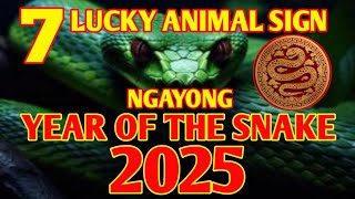 7 LUCKY ANIMAL SIGN IN 2025 YEAR OF THE SNAKE LIVE [upl. by Elauqsap]