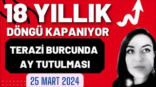 KARAR ZAMANI  25 MART 2024  TERAZİ BURCUNDA AY TUTULMASI ve BURÇLARA ETKİLERİ aytutulması [upl. by Azne]