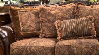 Ashley Fresco Antique Sofa and Loveseat Set [upl. by Mallis]