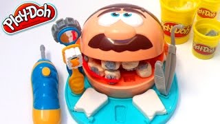 DibusYmas Doctor Drill n Fill Play Doh Teeth Dentist playset [upl. by Iilek]