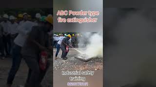 4 KG Capacity ABC powder type fire extinguisher practical 🧯🧯 Industrial safety training [upl. by Dewhirst]