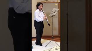 Rabaud：Solo de Concours ／ 中学生 12才 クラリネット ／ Clarinet：12 years old ／ ラボー：ソロ・ド・コンクール ／ 永田由奈 ／ 基礎 ／ 音階 [upl. by Azilef]