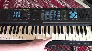 1988 Bontempi System 5 AT 808 Electronic Keyboard [upl. by Arlen]