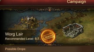 wartune Campaign stage 1 wrong lair Mobile gameplay [upl. by Ydde]