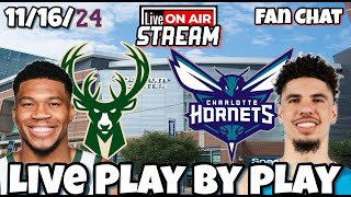 Charlotte Hornets vs Milwaukee Bucks NBA Live Stream [upl. by Nafets]