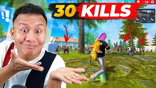 30 Kills Op Solo Vs Squad Gameplay with Golden Sakura S01 😱 Tonde Gamer  Free Fire Max [upl. by Yllak]