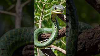 Boomslang snake 🤯😱 sciencefacts knowledgefacts shorts viralvideo shortsvideo [upl. by Alica357]