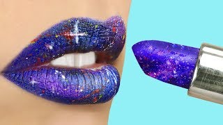 7 DIY Seltsame Make Up Ideen  Galaxie Make Up [upl. by Adnoel273]