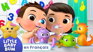 Qu’y atil au fond du bain   Comptines et Chansons pour Bébés  Little Baby Bum en Français [upl. by Ahsekyw]