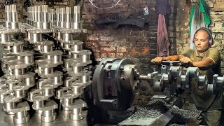 How is a Crankshaft Machined After Casting Step by Step Walkthrough in Factory [upl. by Eerased196]