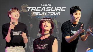 4K 240504 TREASURE ENCORE  RUN GOING CRAZY DARARI MY TREASURE CLAP MMM IWYL  REBOOT in MANILA [upl. by Nylarej]