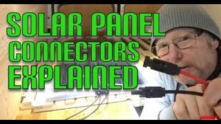 HOW to connect solar panels MC4 solar cable connectors and MC4 fuse campervan conversion [upl. by Ittam]