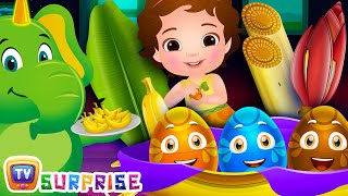 Surprise Eggs Toys Nursery Rhymes  Banana Song  ChuChu TV Surprise [upl. by Akcinat]