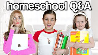 ALL ABOUT OUR HOMESCHOOLING QampA  Family Fizz [upl. by Bores]