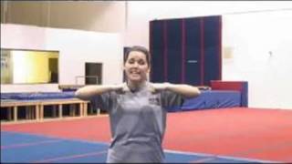 Basic Moves for Cheerleading Routines  How to Do the Broken quotTquot in Cheerleading [upl. by Esdras]