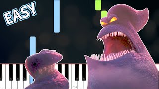 Hotel Transylvania 3  Kraken Theme Easy Piano Tutorial [upl. by Veljkov35]