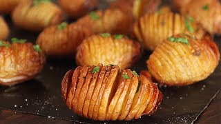 Hasselback Potatoes Recipe  How Tasty Channel [upl. by Beaufort]