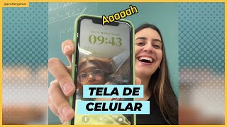 Hoje a chamada é de TELA DE BLOQUEIO DO CELULAR [upl. by Eiwoh356]