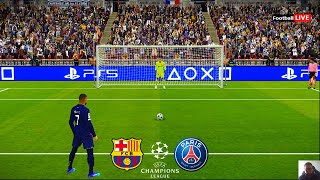 PSG vs Barcelona  Penalty Shootout  Quarter Final UEFA Champions League 2024  PES [upl. by Ethelda]