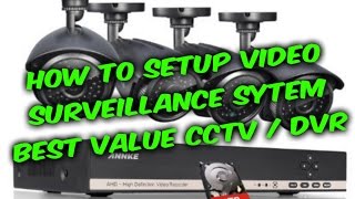 How to setup video surveillance CCTV DVR system guide Annke 8ch camera DVR review [upl. by Tuckie]