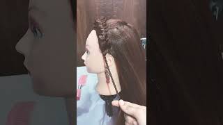 Beautiful easy braided hairstyle for girls and ladies 💞 trending hairstyles yt shortvideo [upl. by Lucic]