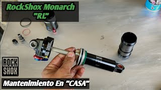 Mantenimiento de un Amortiguador Rockshox Paso a Paso  RockShox Monarch Rl 🔧🔧🔧 [upl. by Eilram830]