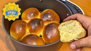 COMO FAZER PÃO NA AIRFRYER  FOFINHO E PRÁTICO  BOM PARA CAFÉ DA MANHÁ OU LANCHE  Ana Maria Brogui [upl. by Trembly]