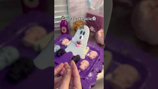 Ghost cakesicle🥰👻 tutorial ghost cakesicles fyp shorts halloween halloweentreats halloween [upl. by Delores]