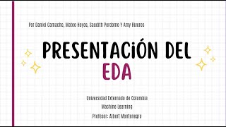 Presentación del EDA [upl. by Stirling786]