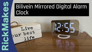 Bilivein Mirrored Digital Alarm Clock [upl. by Shane]