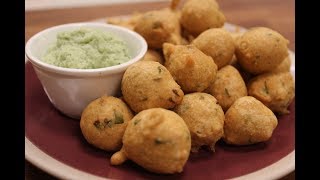 Moong Dal Pakoda  Indian Snacks  Sanjeev Kapoor Khazana [upl. by Artkele739]