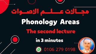 المحاضرة الثانية مجالات علم الأصوات Phonology Areas [upl. by Genevra]