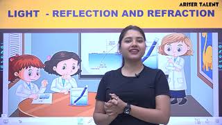 what is light  light reflection and refraction  class 10th  cbse  ariser talent  lata mam [upl. by Schwerin]