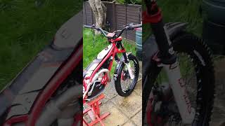 New jitsie hoses bike all clean jitsie gasgas moto trials s3 mototrials dirtbike enduro [upl. by Bonnette]