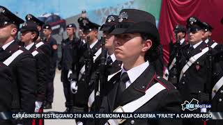 Carabinieri festeggiano 210 anni cerimonia alla caserma Frate a Campobasso [upl. by Infield]