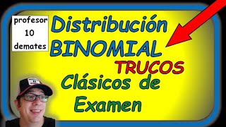 Distribución BINOMIAL ejercicios resueltos de examen probabilidad y estadística 2 bachillerato [upl. by Aivilys]