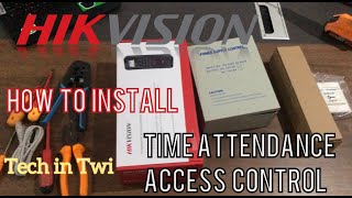 How to Install Hikvision DSK1T804F Fingerprint Access Control🛠 hikvision accesscontrolsystem [upl. by Alehc]