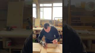 Drilling holes for magnets woodworking wood diy handmade hardwork work follow followme [upl. by Dennett]