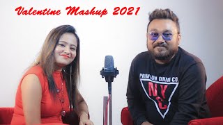 Valentine Mashup 2021  Love Mashup  Sanhita amp Rishav  RK Music Lab [upl. by Akilegna]