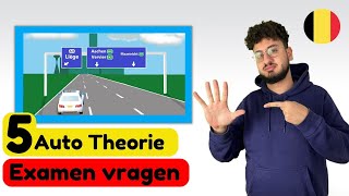 5 Belgische auto theorie examen vragen 2023 [upl. by Iretak]