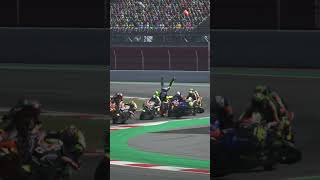 Rossi was hit by an opponent while cornering [upl. by Ettelra]