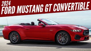 2024 Ford Mustang GT Convertible  First Look  Exterior Interior amp Drive  AUTOBICS [upl. by Auhs]