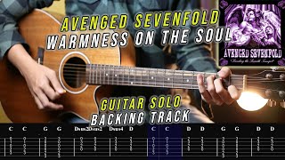 Avenged sevenfold  Warmness On The Soul  Solo Backing Track  TAB [upl. by Ilrebma]