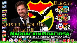 TOP 3 Prensa Menosprecia a BOLIVIA y piden PERDÓN 🏆 Narraciones Deportivas Graciosas 🔥 [upl. by Ynattirb228]