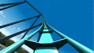 Leviathan Roller Coaster Virtual POV CGI Animated BampM Giga Coaster Canadas Wonderland 2012 [upl. by Aidin]